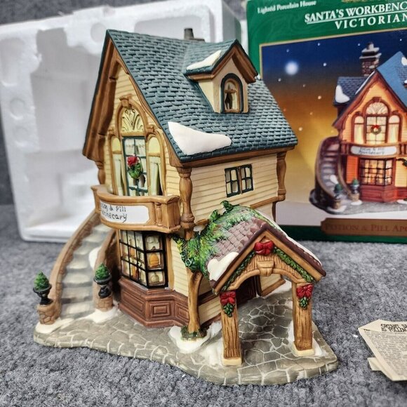 2001 Santa's Workbench Potion and Pill Apothecary Victorian Series Original Box - Picture 11 of 16